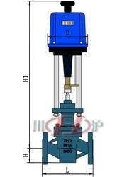 ZDSPF46電動(dòng)襯氟調(diào)節(jié)閥 外形尺寸圖