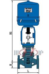 ZRSPF46電動(dòng)襯氟調(diào)節(jié)閥 外形尺寸圖