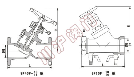 SP45數字鎖定平衡閥外形尺寸圖
