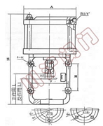 ZSA/B氣動活塞式執(zhí)行器 結(jié)構(gòu)圖